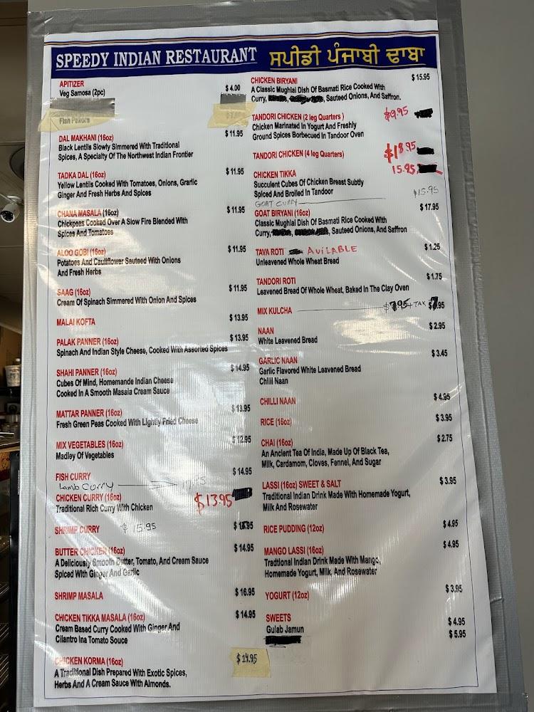 Indian Food - Punjabi Dhaba Menu image 1